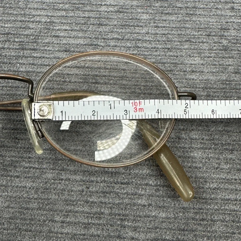 Esprit 9080 Oval Y2K Eyeglasses Bronze Metal Frames 47-20-140 Color 065 Vintage